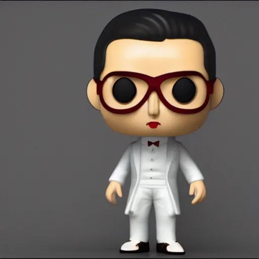 Image similar to jose rizal as a pop funko, 3 d octane render,