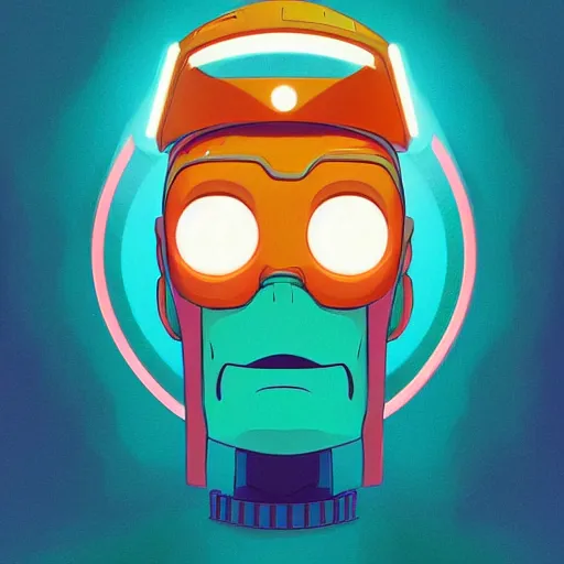 Prompt: face icon stylized minimalist futurama, loftis, cory behance hd by jesper ejsing, by rhads, makoto shinkai and lois van baarle, ilya kuvshinov, rossdraws global illumination