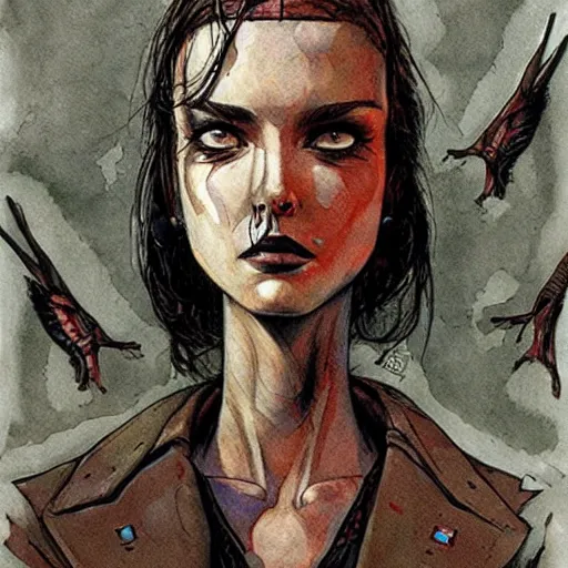 Prompt: Art by Enki Bilal