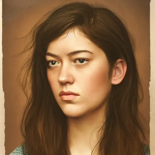 Image similar to a masterpiece portrait photo of a beautiful young woman who looks like a hawaiian mary elizabeth winstead, symmetrical face