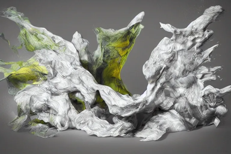 Image similar to Painful pleasures by Lynda Benglis, octane render, 4k, 8k