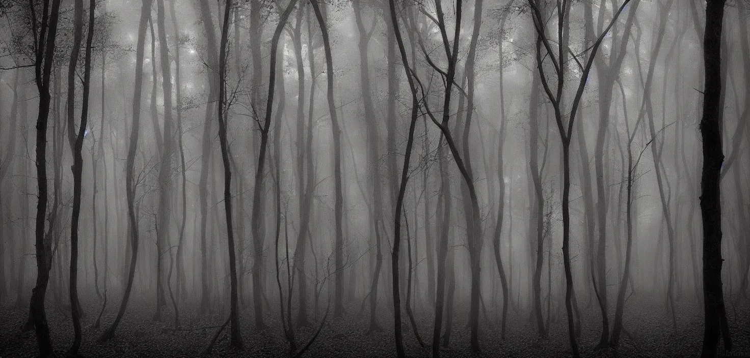 Prompt: dark forest by kashin wadim