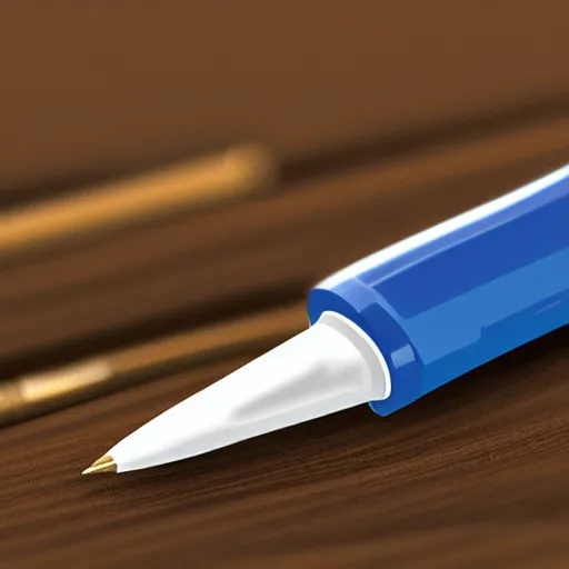 Image similar to logo of a pen tip, with ai theme, trending on logostation