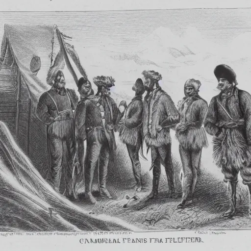 Image similar to french fur traders on the canadian frontier