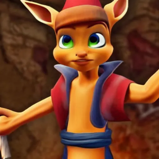 Image similar to jack from jack and daxter stoic dark