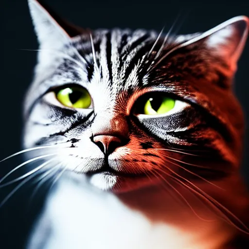 Image similar to an amazing award winning portrait photo of a cool cat, very detailed and sharp, 4k hdr, cinematic masterpiece
