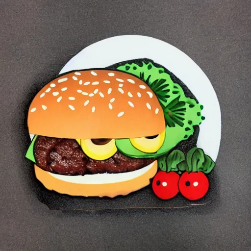 Image similar to cute burger