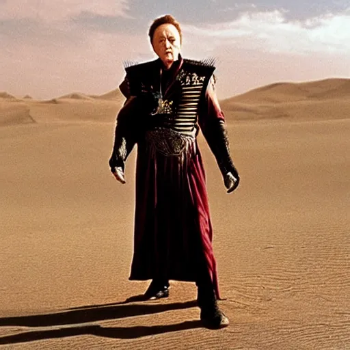 Image similar to christopher walken as emperor shaddam iv in dune