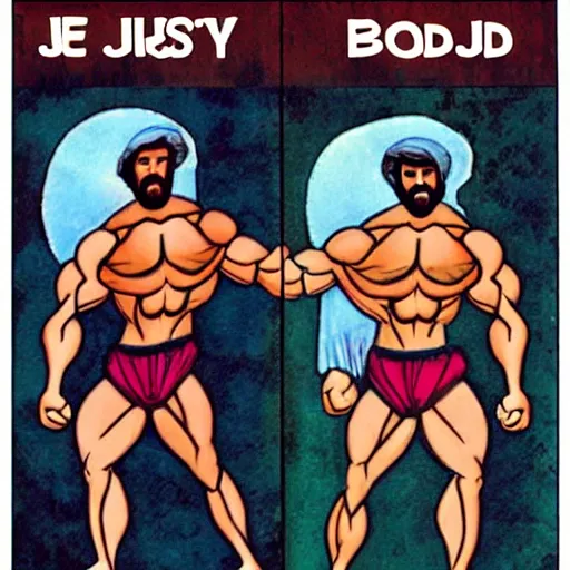 Prompt: jesus bodybuilder