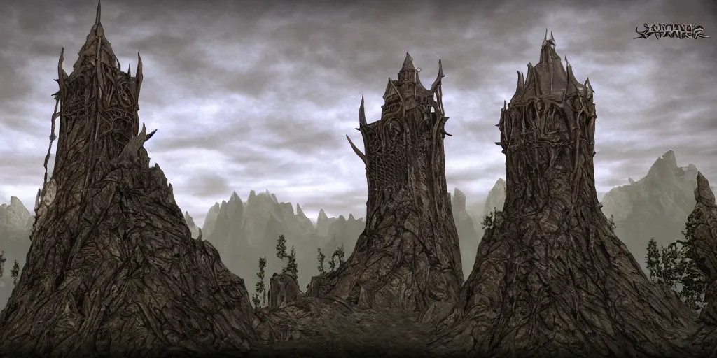 Image similar to telvanni wizard's tower, washington state