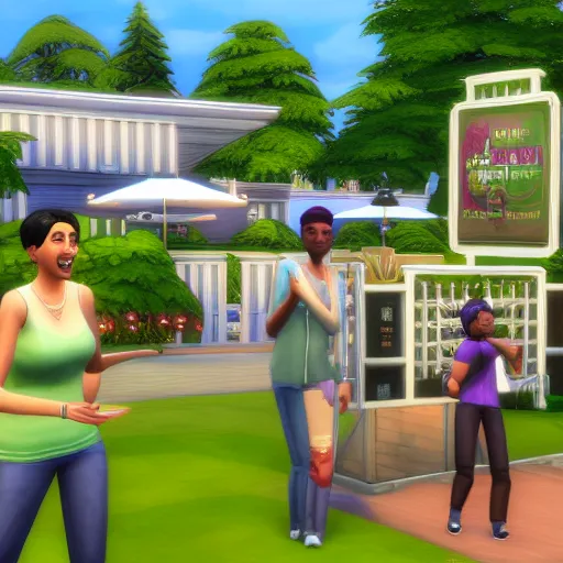 Image similar to a new sims 4 neighborhood for the game