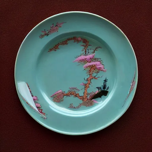 Image similar to gal godot china plate