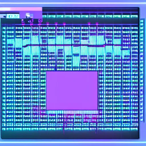 Prompt: epic serum wavetable, vaporwave, nightmare