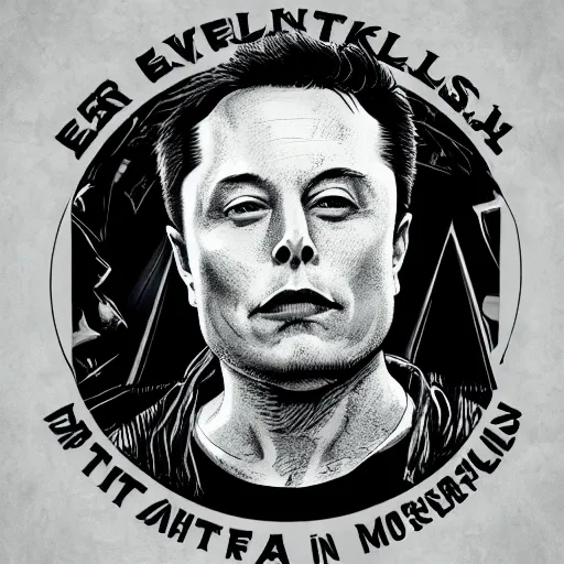 Image similar to evil serial killer satanic demon monster Elon musk