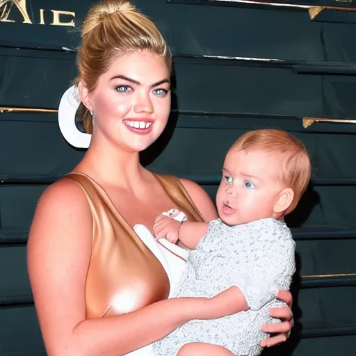 Image similar to Kate Upton and Lil Baby’s Child, Award winning photograph, HD