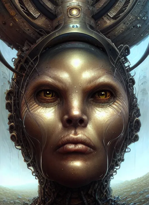 Prompt: closeup portrait shot of a cyclops in a scenic dystopian environment, intricate, elegant, highly detailed, centered, digital painting, artstation, concept art, smooth, sharp focus, illustration, artgerm, tomasz alen kopera, peter mohrbacher, donato giancola, joseph christian leyendecker, wlop, boris vallejo