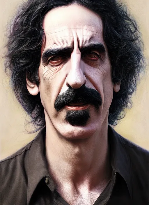 Prompt: frank zappa, digital artwork by artgerm and lily abdullina, wpol and sarasti, donato giancola and android jones, artstation