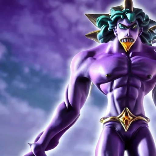 the stand Star platinum from jojo's bizarre adventure,, Stable Diffusion