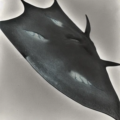 Image similar to a manta ray photographed by man ray