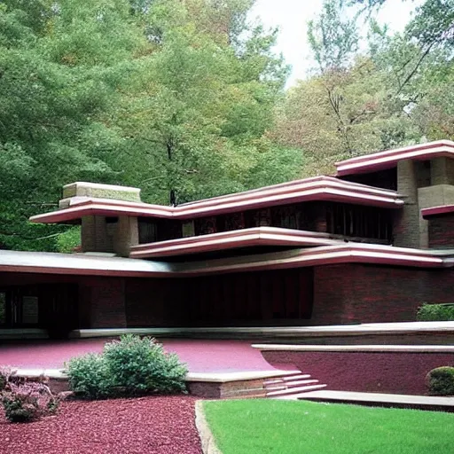 Prompt: “ a frank lloyd wright house ”