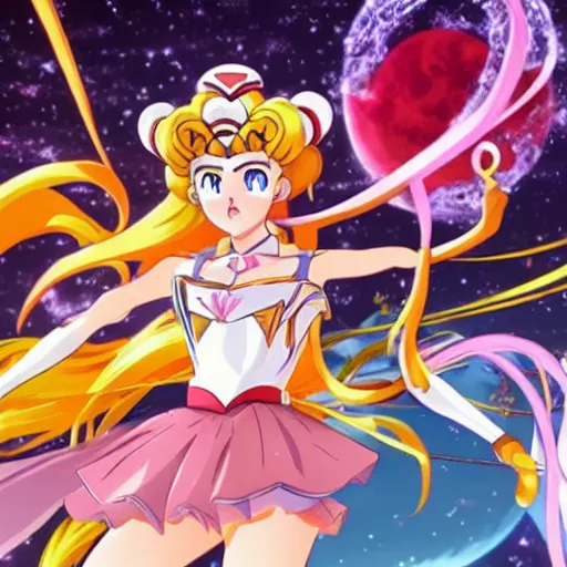 Image similar to sailor moon eternal is a japanese animated action fantasy film artstation