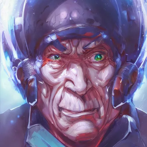 Prompt: anime portrait of ape vigoda, by stanley artgerm lau, wlop, rossdraws, james jean, andrei riabovitchev, marc simonetti, and sakimichan, trending on artstation with a blend of manga - style art, augmented with vibrant composition and color, all filtered through a cybernetic lens, studio lighting 🙈