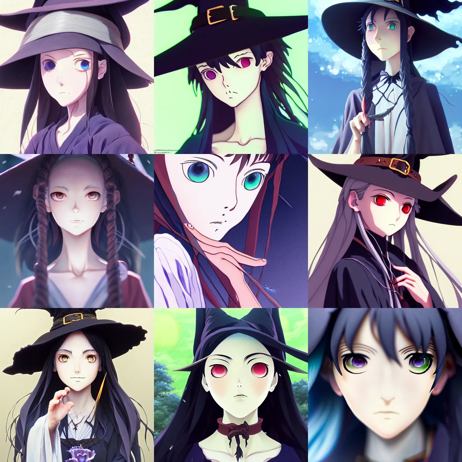 Image similar to a portrait of a witch casting a spell, finely detailed features, closeup of the face, perfect art, gapmoe yandere grimdark, trending on pixiv fanbox, painted by makoto shinkai, takashi takeuchi, studio ghibli, akihiko yoshida