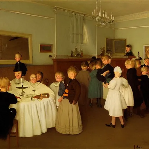 Image similar to a dream birthday party by peter ilsted