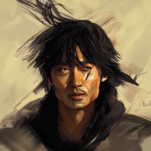 Image similar to Viktor Tsoi kino, cybperunk art, trending on pixiv, artstation