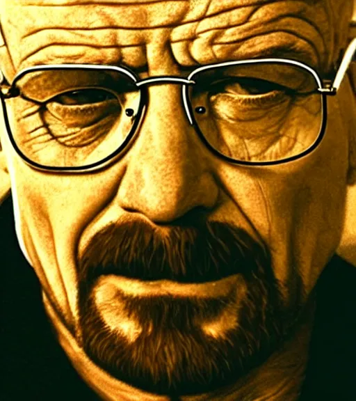 Prompt: walter white beatboxing in the desert, realistic, movie still, close up, dynamic