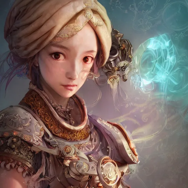 Image similar to studio portrait of neutral good colorful female cleric bard healer as absurdly beautiful, elegant, young skinny gravure idol, ultrafine photorealistic detailed face illustration by kim jung gi, irakli nadar, intricate linework, sharp focus, bright colors, matte, octopath traveler, final fantasy, unreal engine highly rendered, global illumination, radiant light, intricate environment