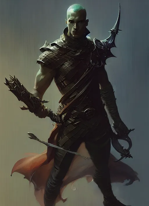 Image similar to fantasy male rogue, dim light, front game card, marvel comics, dark, intricate, highly detailed, smooth, artstation, digital illustration by ruan jia and mandy jurgens and artgerm and wayne barlowe and greg rutkowski and zdislav beksinski