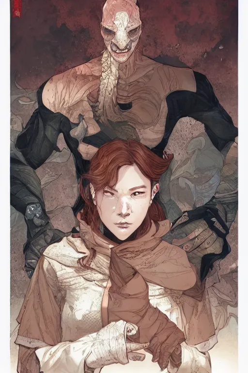 Image similar to something wrong with you, art by jacqueline e, color by bo feng lin