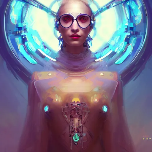 Image similar to a portrait of a beautiful cybernetic gypsy, cyberpunk concept art by pete mohrbacher and wlop and artgerm and josan gonzales, digital art, highly detailed, intricate, sci-fi, sharp focus, Trending on Artstation HQ, deviantart, unreal engine 5, 4K UHD image