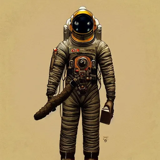 Prompt: character concept of an astronaut, with beer bottle in hand, ima dark rain forest at night, foggy, eerie, highly detailed, digital painting, artstation, concept art, symmetry, smooth, sharp focus, illustration, art by artgerm and greg rutkowski and alphonse mucha