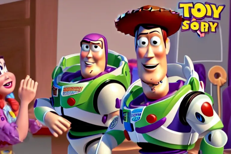 Request~ Woody and Buzz Lightyear by JizzThunder -- Fur Affinity [dot] net