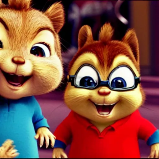 Image similar to Alvin and the Chipmunks is a horror film