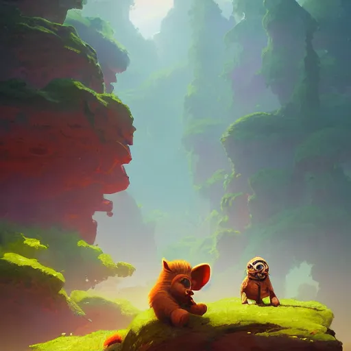 Image similar to hero world ewoks, behance hd by jesper ejsing, by rhads, makoto shinkai and lois van baarle, ilya kuvshinov, rossdraws global illumination