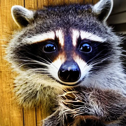 Prompt: “many raccoons in a dumpster at night, flash photo, ultra realistic, 4K”