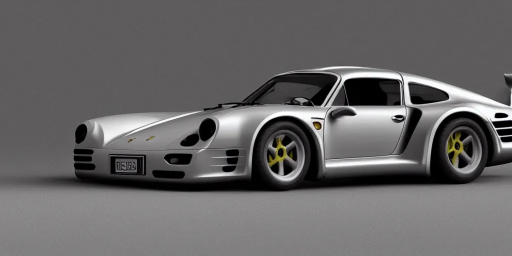 Image similar to porsche 959 from the future. hypercar. photo realistic 35mm Khyzyl Saleem