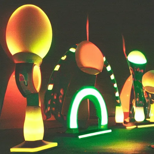 Image similar to tron dinosaur egg made up of glowing electric plates. cinestill