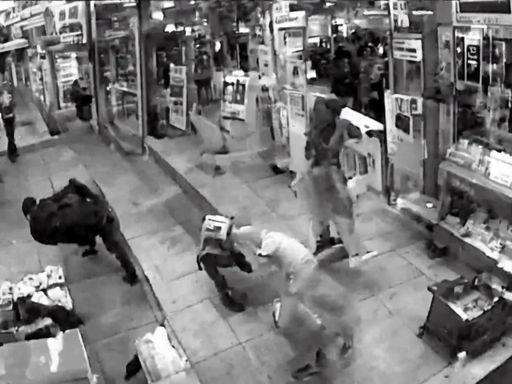 Image similar to jesus christ caught on cctv camera robbing store, trending on youtube, perfect faces