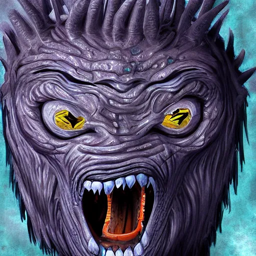 Prompt: unusual lavkraft monster, highly detailed, digital painting