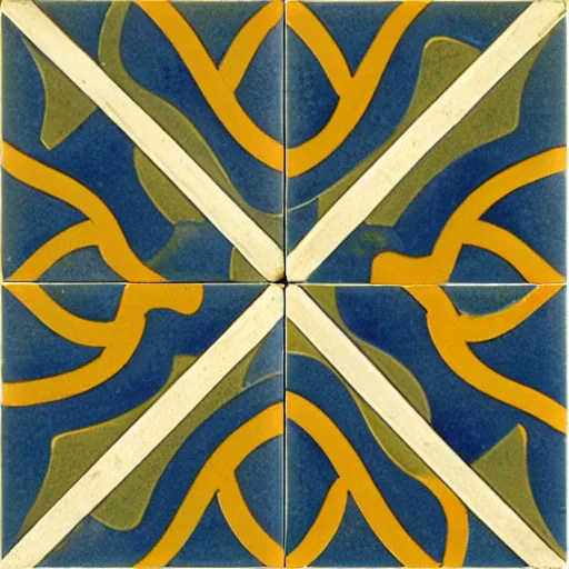 Prompt: arabesque of penrose tiles