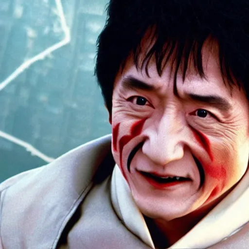 Image similar to jackie chan as joker