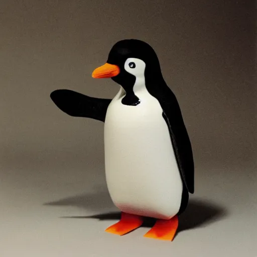 Image similar to portrait of a penguin wearing a suit