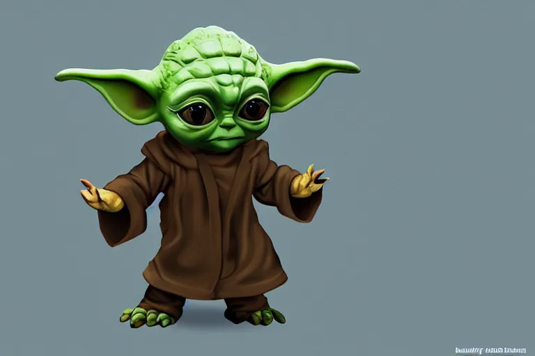 Prompt: baby yoda as a stand user from jojo's bizarre adventure, trending on artstation, digital art