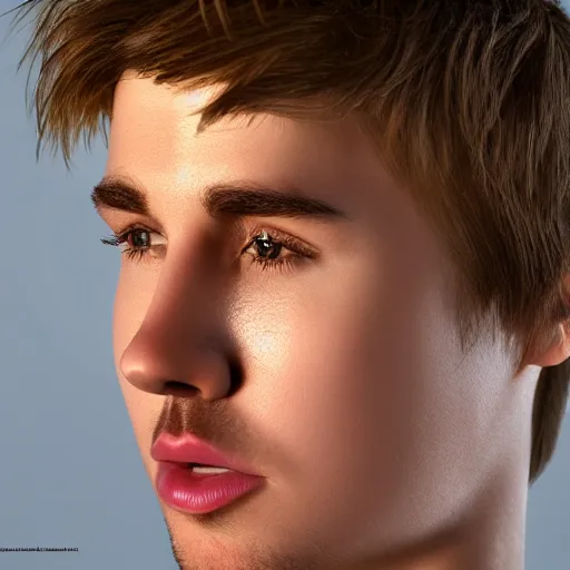 Image similar to hyperrealistic dslr film still of justin beiber with buck - tooth beaver teeth, stunning 8 k octane comprehensive 3 d render, inspired by istvan sandorfi & greg rutkowski & unreal engine, perfect symmetry, dim volumetric cinematic lighting, extremely hyper - detailed, incredibly real lifelike attributes & flesh texture, intricate, masterpiece, artstation