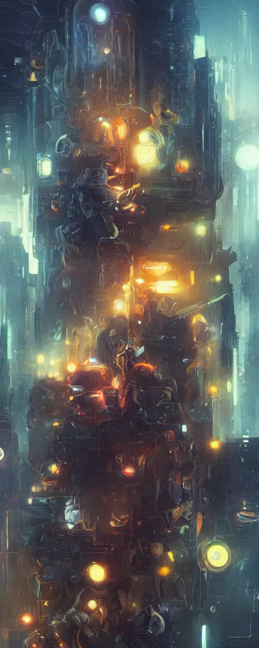 Image similar to an epic painting of the team of group of time travelers, oil on canvas, cold colors, perfect composition, golden ratio, beautiful detailed, photorealistic, digital painting, artstation, concept art, smooth, sharp focus, illustration, cyberpunk background, artstation trending, octane render, unreal engine