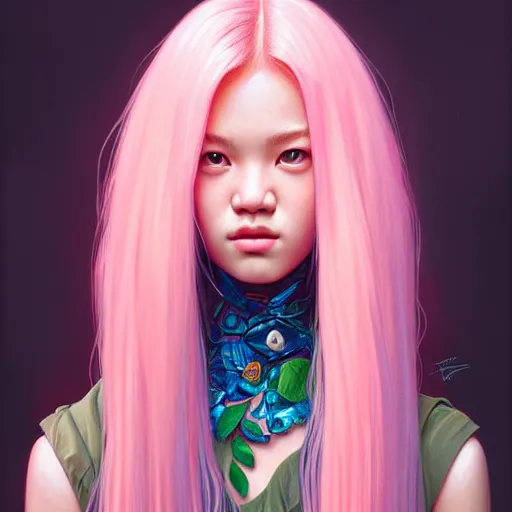 Image similar to portrait of jossi of blackpink, highly detailed, digital painting, smooth, sharp focus, illustration, ultra realistic, 8 k, art by artgerm and greg rutkowski and alphonse mucha